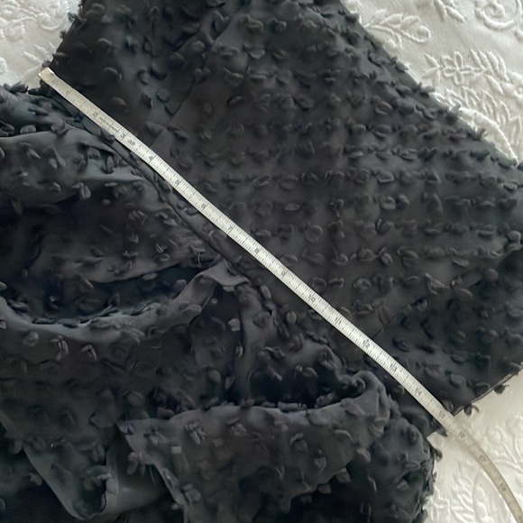 NWOT Lulu’s Flirting with You Black Tiered Pom Pom Midi Dress Large - Picture 9 of 9